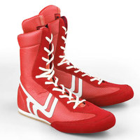 Chaussures de boxe, de lutte et d'haltérophilie pour hommes, tige en PU durable, semelle intérieure en caoutchouc, confortables, respirantes, en maille, pour l'hiver