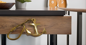 Llavero de ancla Náutica de latón antiguo Llavero marino coleccionable con llavero de metal de ancla - Product Image 4