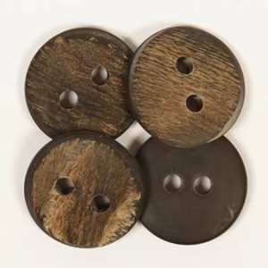 Boutons polonais en corne de peau de buffle Accessoire de vêtement lavable pour la décoration de manteau et de sac Fabriqué en Inde Artisanat naturel - Product Image 1