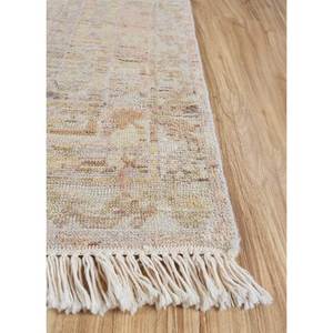 พรมขนสัตว์ถักมือสีเบจ-น้ำตาลลายเหรียญแบบทอเรียบสไตล์อัฟกัน สำหรับตกแต่งห้องนั่งเล่นที่บ้าน รุ่น EA-3061 (Cs-01) - Product Image 4