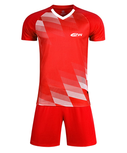 เสื้อกีฬากางเกงขาสั้นผ้าแห้งเร็วผ้าโพลีเอสเตอร์ชุดฟุตบอลออกแบบได้ตามต้องการ - Product Image 1
