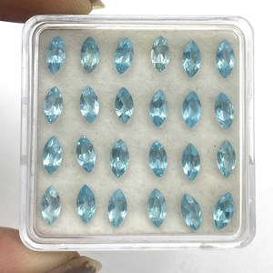 IGI Certifié Haute Qualité Bleu Apatite Marquise Coupe Gemme Facettes Tailles 2-8 MM Couleur Bleu Naturel pour Bijoux - Product Image 5