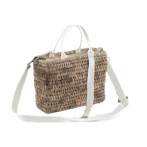 Sac fourre-tout décontracté vintage en crochet style K BENGOK avec décor de diamants et de chaîne de luxe, fermeture à glissière à trois sangles - Product Image 1