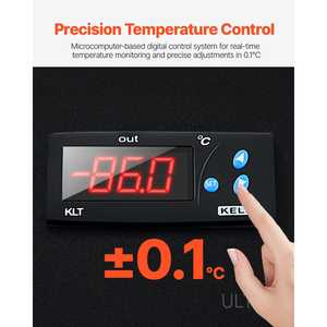 Congelador de Ultra Baja Temperatura de 25 L para Laboratorios, Rango Ajustable de -40 a -123 °F, Pantalla Digital, Equipo de Acero Inoxidable 304 - Product Image 4