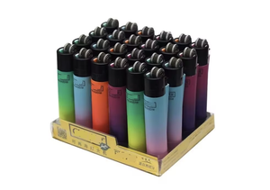 Hot <b>Sale</b> Custom Plastic <b>for</b> Refill Butane Gas Modern Round Design Cigarette <b>Lighter</b> with Custom Logo and Multi-color Options - Product Image 2