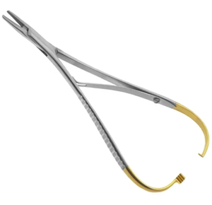Portaagujas TC Mattieu de acero inoxidable de alta calidad, instrumento quirúrgico Manual con mandíbula delicada dentada - Product Image 1
