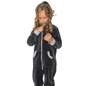 Nouvelle arrivée 2024 meilleure qualité à la mode enfants Onesie Zipper Fleece-Confortable et douillet-Parfait pour se prélasser et dormir - Product Image 1
