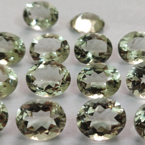 Améthyste verte naturelle, taille ovale, 4x6 mm à 8x10 mm, facettée - Améthyste verte en vrac - Product Image 1