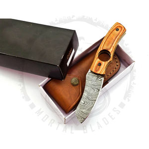 Coupe-cigare Offre Spéciale avec logo personnalisé Accessoires coupe-cigare multifonctionnels en acier damas - Product Image 6