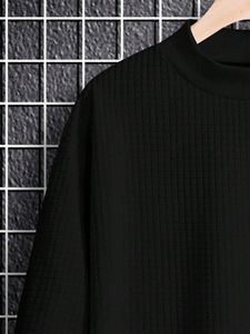 เสื้อสเวตเชิ้ตโอเวอร์ไซส์ผ้าฝ้าย 100% คุณภาพสูง น้ำหนักเบา สำหรับผู้ชาย แบบขายส่ง ปักลาย แขนยาว - Product Image 3