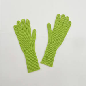 Gants d'hiver en cachemire pur, sans couture, design côtelé, longueur coude, luxe, chauds, multifonctionnels, pour usage quotidien en extérieur - Product Image 6
