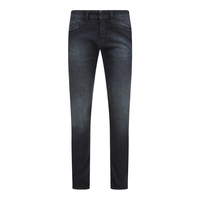 Jeans droits pour hommes délavés, logo personnalisé OEM, effet vieilli vintage, coupe classique, 100% coton, style urbain, grandes tailles, vente en gros