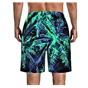 Short de bain pour homme, taille mi-haute, taille élastique, vintage, respirant, décontracté, plage, impression par sublimation personnalisée - Product Image 2