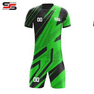 ชุดฟุตบอลเสื้อยืดและกางเกงขาสั้น/ชุดกีฬาชุดยูนิฟอร์มฟุตบอลดีไซน์ของคุณเองชื่อทีมที่กำหนดเองสำหรับทุกเพศ - Product Image 1