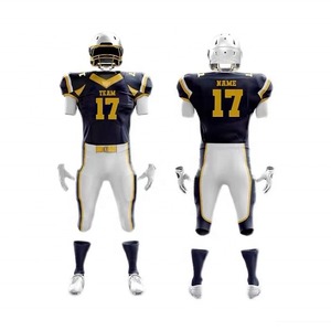 Uniformes de fútbol americano Unisex de alta calidad, diseño personalizado, paneles elásticos de compresión, número de Uso Deportivo Superior, venta al por mayor para jóvenes - Product Image 1