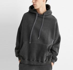 Oem mejor proveedor de fábrica al por mayor precio Vintage hombres ácido lavado Sudadera con capucha - Product Image 5