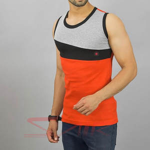 Camiseta sin mangas de algodón y fibra de bambú personalizada al por mayor para hombre, estilo casual, para gimnasio, ligera, de secado rápido y transpirable. - Product Image 6