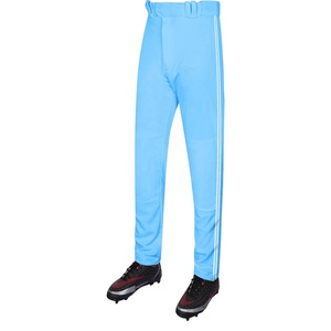 Pantalones de béisbol de longitud completa para jóvenes y adultos con rayas Ajuste relajado Ropa deportiva de fondo abierto Transpirable-para deportes y ejercicio - Product Image 1