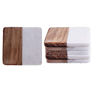 Attractive Stylish 6 Pcs Custom Company Logo Marble Stone <b>Ceramic</b> Tea Cup <b>Coasters</b> for Drink Tea <b>Coaster</b> Marble Stone - Product Image 3