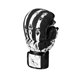 Elite Sanda Cage Fighting Gloves PU Leather Breathable Half Finger <b>Open</b> Palm Grip Hook Loop Closure for Training Sparring Custom - Product Image 2