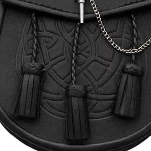 สายสะพายหนังและอะลูมิเนียมแบบกำหนดเอง สำหรับเครื่องดนตรีสปอร์รัน  ตกแต่งโครเมียมขัดเงาแบบดั้งเดิม พร้อมพู่ห้อย 3 อัน สายสะพายฟรี สำหรับบาสซูน สำหรับการเล่นระดับมืออาชีพ - Product Image 6