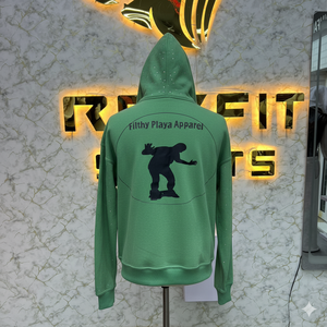 Sudadera con Capucha Profesional de Alta Calidad con Cremallera y Diseño Desgastado, Chaqueta con Cremallera y Pedrería, Lavado Ácido, Sudadera de Forro Polar para Hombre, Estilo Urbano - Product Image 2