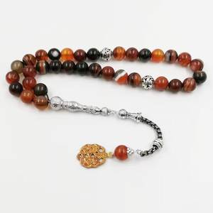 Cuentas de oración de Color marrón, cuentas de Janamaz pakistaníes de felpa suave para hombres y mujeres, Tasbeeh Tasbih de oración sólida lisa de gran tamaño - Product Image 2