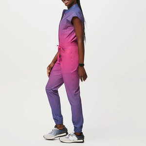 Uniformes de Enfermera, Conjuntos de Uniformes Médicos con Dos Bolsillos, Uniformes de Enfermería de Belleza para Hospital, Uniformes Médicos con Cremallera - Product Image 6