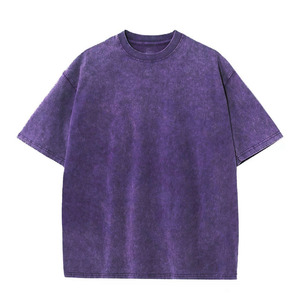 เสื้อยืดวินเทจซักกรดผ้าฝ้ายเฮฟวี่เวท230กรัมเสื้อยืดพิมพ์โลโก้ที่กำหนดเอง - Product Image 3