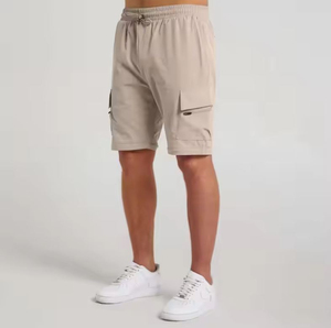 กางเกงคาร์โก้ผู้ชายคุณภาพสูงชุดลำลองผ้าแห้งเร็วใส่สบายสำหรับการตั้งแคมป์การเดินทาง-ลายกลางเอวแบน - Product Image 3