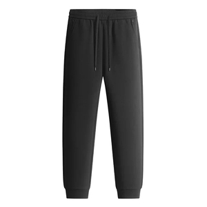 Pantalon de sport respirant taille haute conception Simple Logo personnalisé évacuation de l'humidité Flexible solide teint uni cordon automne - Product Image 5