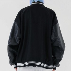 แจ็กเก็ตเบสบอลผ้าวูลสำหรับผู้ชายไซส์พิเศษ2025ออกแบบได้ตามที่ต้องการ - Product Image 2