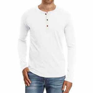Henley Longsleeve <b>Men</b> Waffle Henley <b>Shirt</b> Sustainable <b>Thermal</b> <b>Men's</b> Henley Tee Cotton Waffle Knit <b>Shirt</b> - Product Image 6