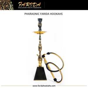 Cachimba Egipcia de Latón de Lujo Personalizada, Estilo Faraónico, Alta Calidad, Técnica de Laca Única, Tallada a Mano, Cachimbas Farida - Product Image 4