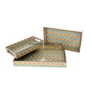 Utensilios de Mesa de la mejor calidad, accesorios de cocina, Bandejas para servir alimentos, Juego de 3 tamaños diferentes, bandejas de comida de madera con forma personalizada - Product Image 1