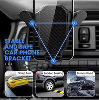 Support Téléphone Voiture Flexible ABS Vente Chaude pour Grille d'Aération ou Tableau de Bord, Accessoires Fixation Mobile Universelle pour Smartphone