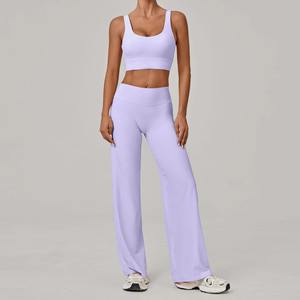 Conjunto de Yoga Personalizado al por Mayor para Mujer, Ropa Deportiva de Gimnasio, Top de Yoga y Traje Deportivo, Ropa Deportiva Activa para Gimnasio - Product Image 5