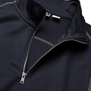 Chaquetas de hombre de alta calidad con tarifa de fábrica, sudaderas con cremallera de cuarto, chaqueta transpirable y sostenible de mezcla de algodón 100% para hombres - Product Image 5