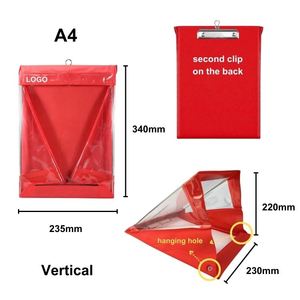 Durable Plastic Outdoor Writing Board <b>with</b> Secure Velcro Closure and <b>Storage</b> Weatherproof <b>Clipboard</b> - Product Image 2