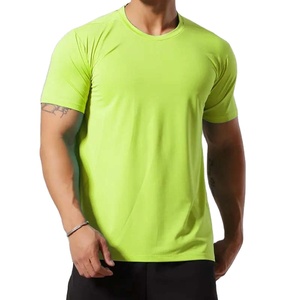 Meilleure qualité 100% coton col rond Jersey chemises hommes respirant Slim Fit à manches courtes t-shirts Logo personnalisé imprimé solide vêtements de sport - Product Image 2