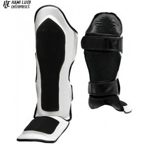 Espinilleras de Boxeo Profesionales de Alta Calidad con Diseño de Logotipo Personalizado al por Mayor - Product Image 1