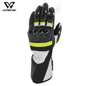 Gants de moto en cuir de vachette à doigts complets, imperméables, pour motocross, sport automobile, écran tactile, équipement de protection, vente chaude - Product Image 2