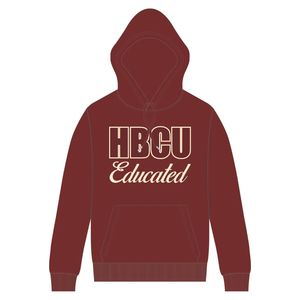 Marron Hommes HBCU Éduqué Pull À Capuche Neutre Chenille et Brodé Conception Grecque Vie Vêtements Personnalisé Collège Vêtements - Product Image 2
