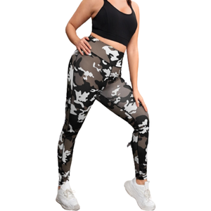 TikTok ODM personalizado de cintura alta reciclado pantalones de Yoga para mujer XL Spandex Leggings diseño de moda ropa deportiva para mujer entrenamiento - Product Image 4