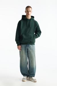 Antique <b>Green</b> Hoodie for <b>Men</b> High Quality Custom Manufacturer <b>Fleece</b> Oversized Hoodie with Thermal Stuff for Winters - Product Image 3