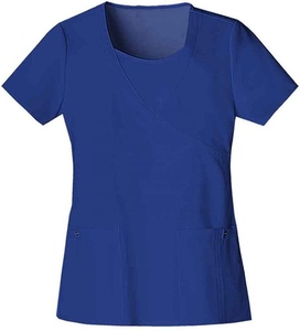 Wholesale High Quality Customize Logo Hospital Uniform V Neck and Two Pocket Style <b>Scrub</b> <b>Top</b> - Product Image 2