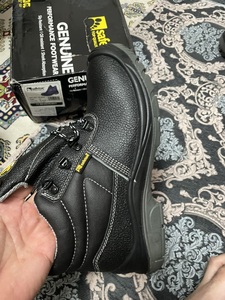 Suministro de fábrica PU Low Top antideslizante resistente al aceite punta de acero a prueba de perforaciones zapatos de seguridad antiestáticos para hombres directos de la India - Product Image 3