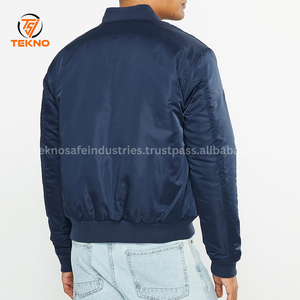 Diseño único Hombres Bomber Puffer Jacket A prueba de viento de secado rápido Transpirable Hombres Bomber Jacket para la venta Mangas regulares Servicio OEM - Product Image 6