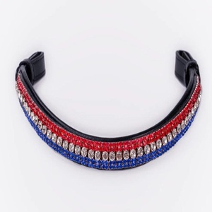 กำไลหนังรูปม้าประดับคริสตัลหลากสีสินค้าสำหรับแข่งขี่ม้า - Product Image 1