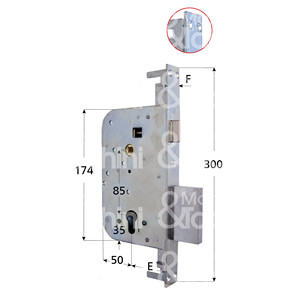 ศิลปะล็อคทรงกระบอก600Y/3S แทรกสามครั้ง3ครั้งและไม่รวมแท่งสลัก - Product Image 1